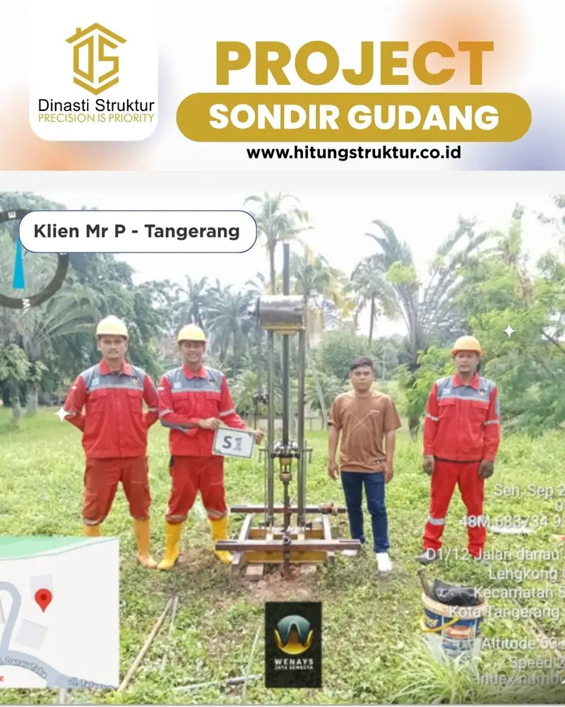 kegiatan tim dinasti struktur project sondir gudang
